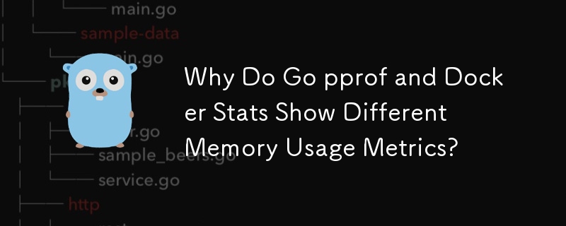 Mengapakah Statistik Go pprof dan Docker Menunjukkan Metrik Penggunaan Memori yang Berbeza?