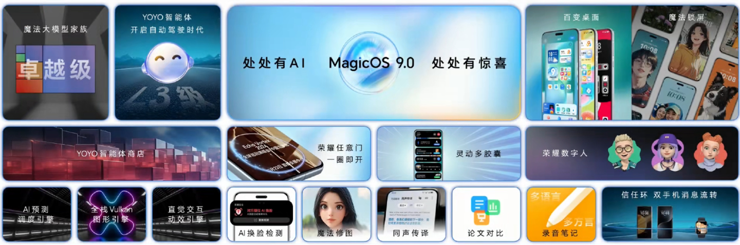 荣耀 MagicOS 9.0 首批公测机型获 122 版本升级：新增支持第三方应用通话录音、闭眼修复等功能