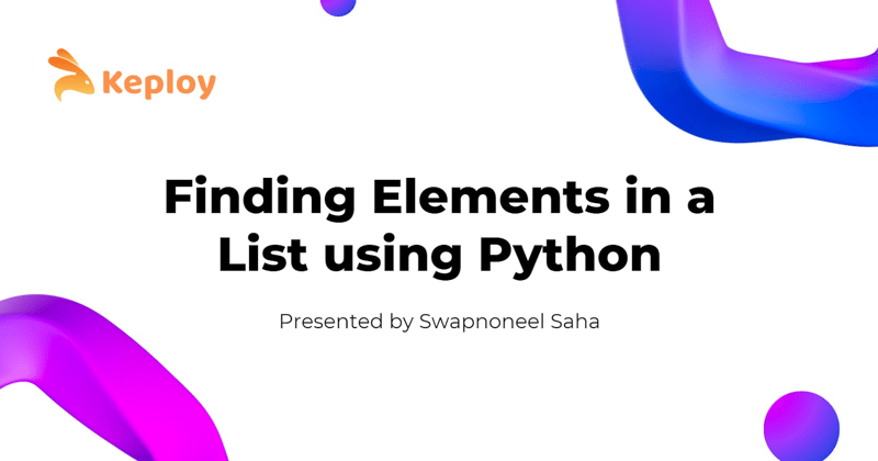 Python Find in List – So finden Sie den Index eines Elements