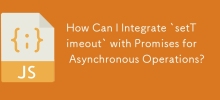 How Can I Integrate `setTimeout` with Promises for Asynchronous Operations?