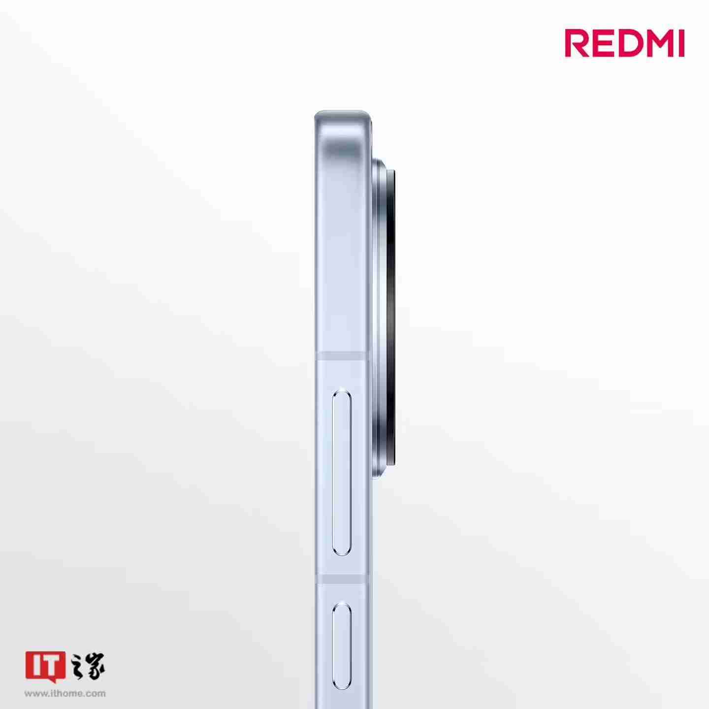 小米REDMI K80标准版手机独有配色“汐月蓝”亮相：2.5D立边设计、哑光金属边框