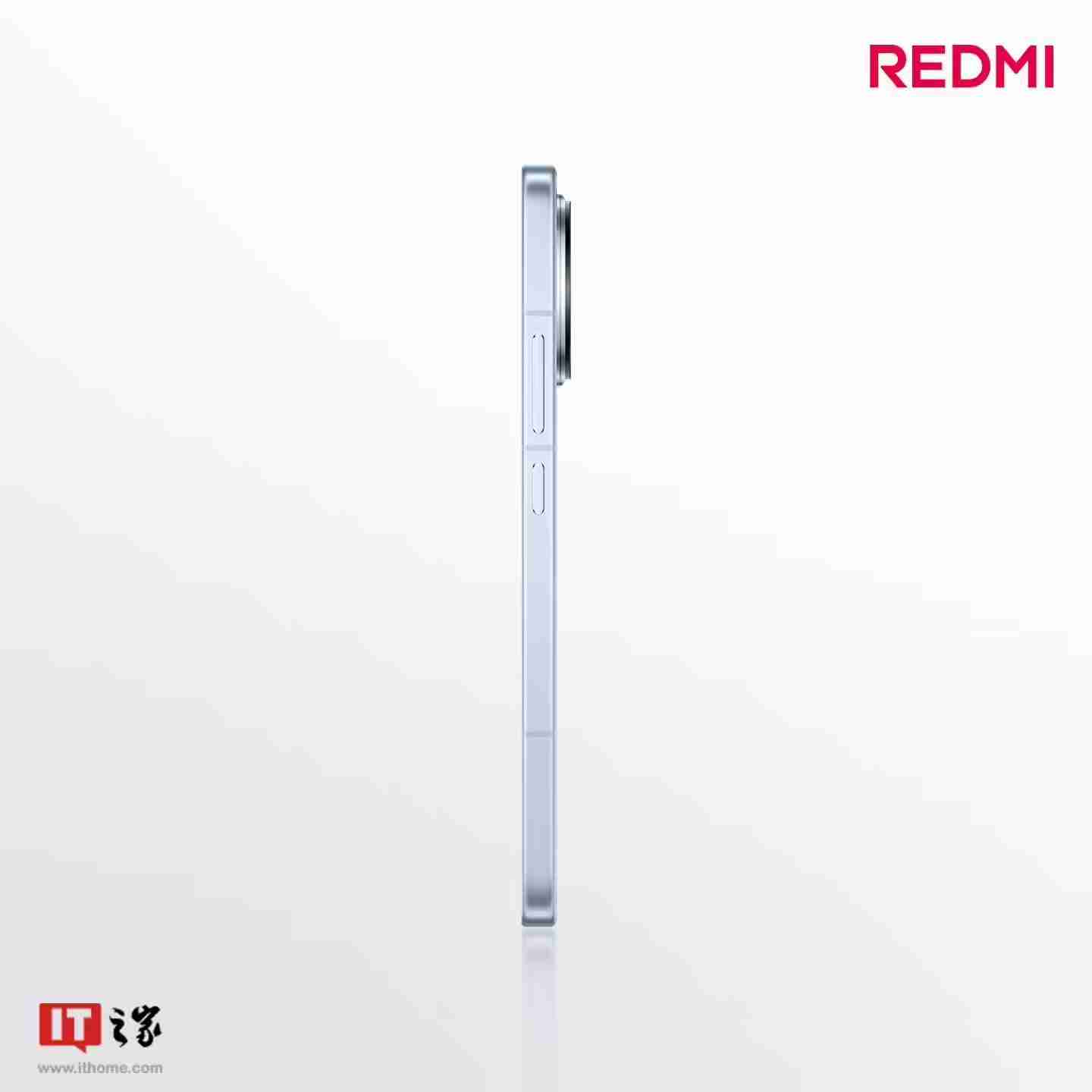 小米REDMI K80标准版手机独有配色“汐月蓝”亮相：2.5D立边设计、哑光金属边框