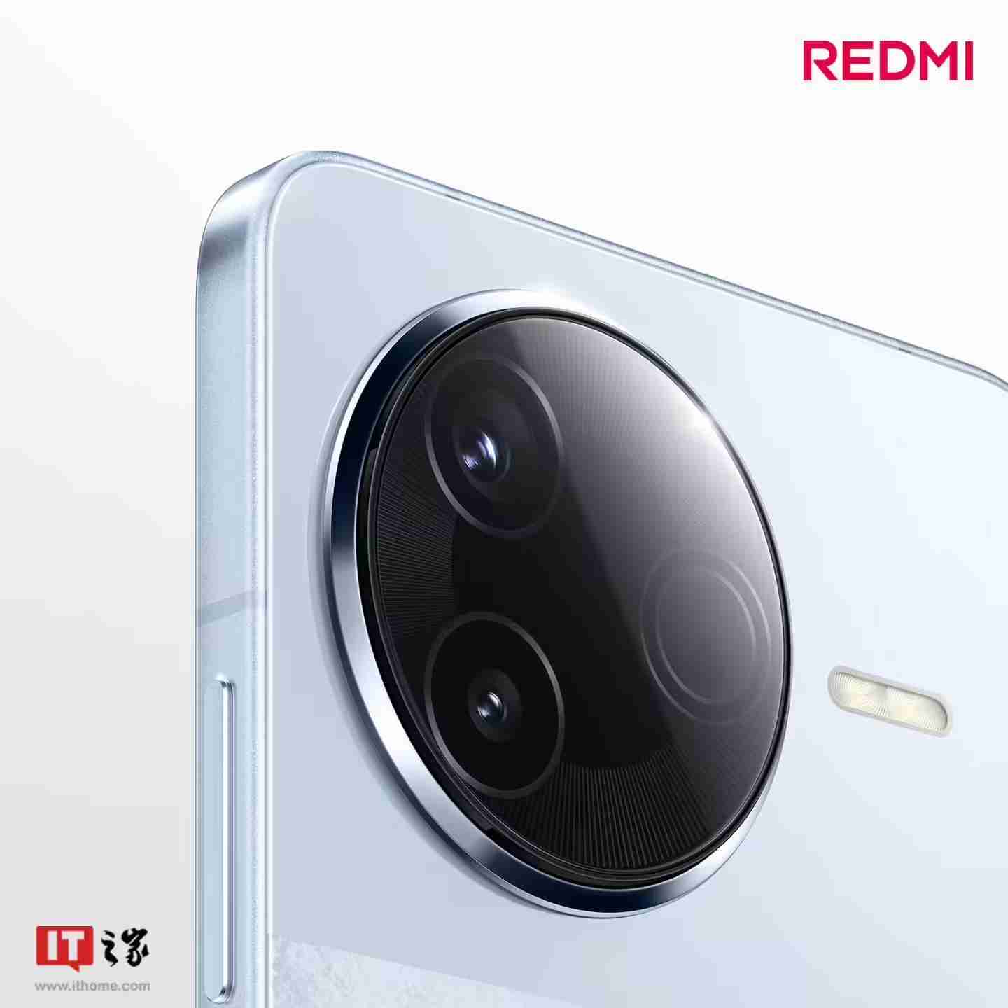 小米REDMI K80标准版手机独有配色“汐月蓝”亮相：2.5D立边设计、哑光金属边框