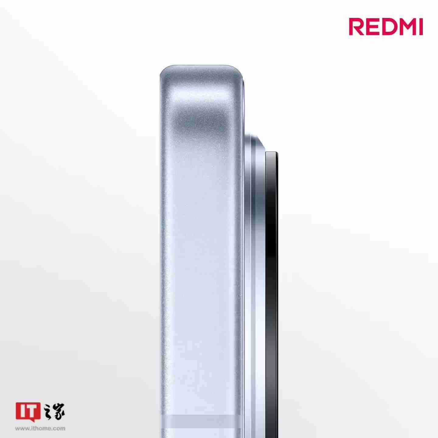 小米REDMI K80标准版手机独有配色“汐月蓝”亮相：2.5D立边设计、哑光金属边框