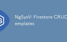 NgSysV: Firestore CRUD templates