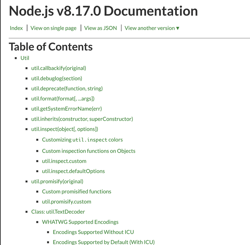 Node.js util module usage in Changesets