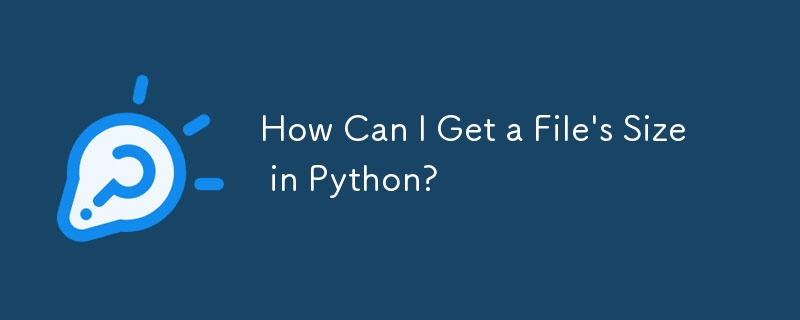 如何在 Python 中取得檔案的大小？