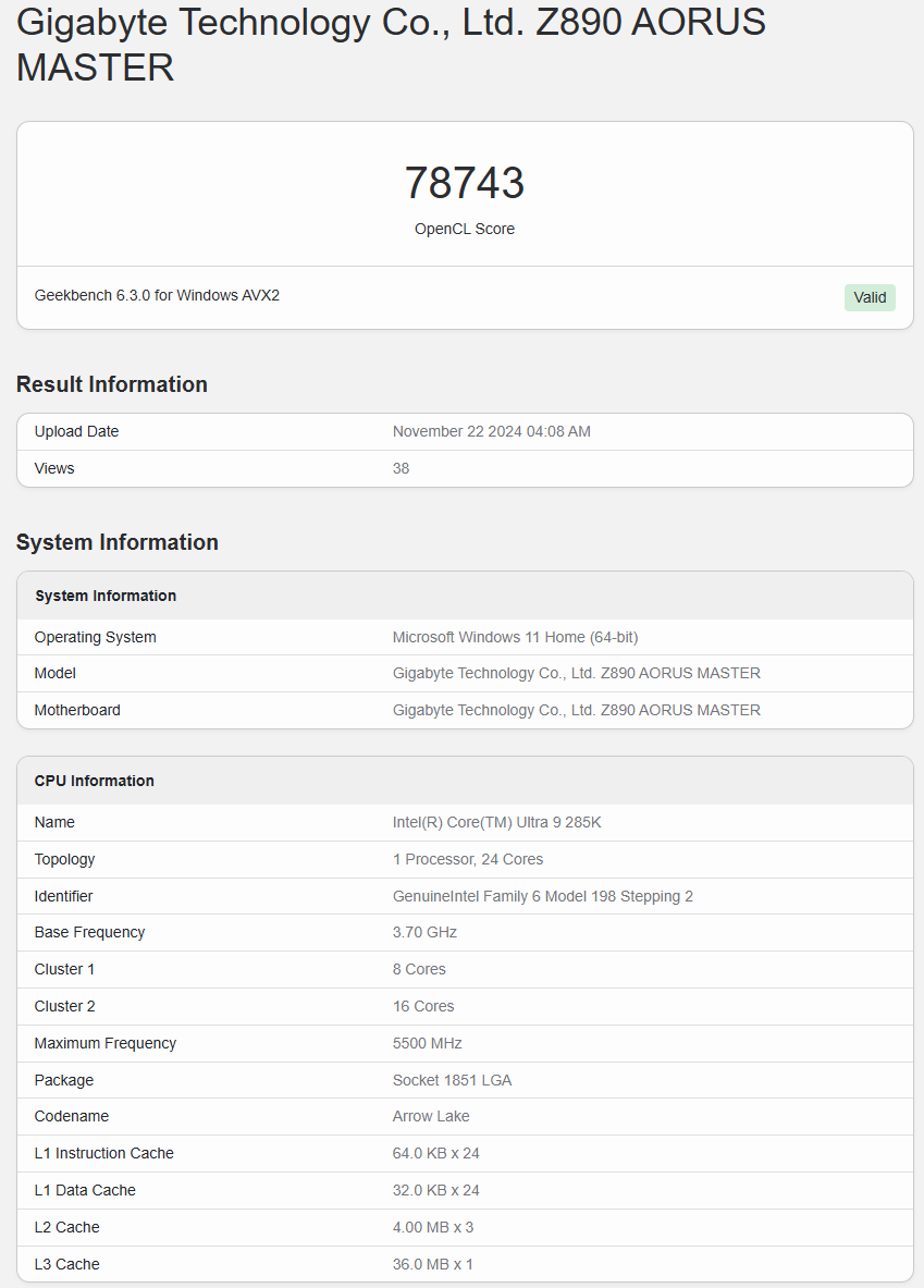 英特尔锐炫 Arc B580 显卡现身 Geekbench，确认 20 个 Xe&#178; 核心、12GB 显存
