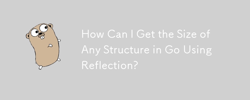 How Can I Get the Size of Any Structure in Go Using Reflection?