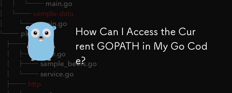 Go コードで現在の GOPATH にアクセスするにはどうすればよいですか?