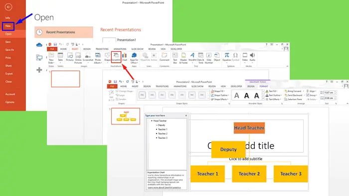 在 PowerPoint 中创建组织结构图 - 快速操作指南