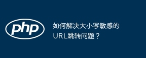 如何解决大小写敏感的URL跳转问题？