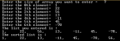 Bubble sorting in C