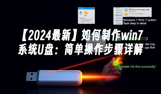 【2024最新】如何制作win7系统U盘：简单操作步骤详解