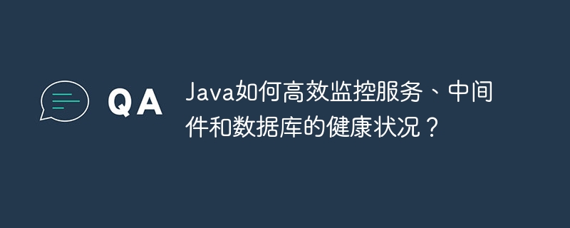 Java如何高效监控服务、中间件和数据库的健康状况？ - 小浪资源网