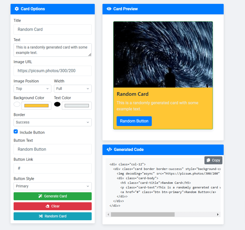 我的新 Bootstrap 生成器