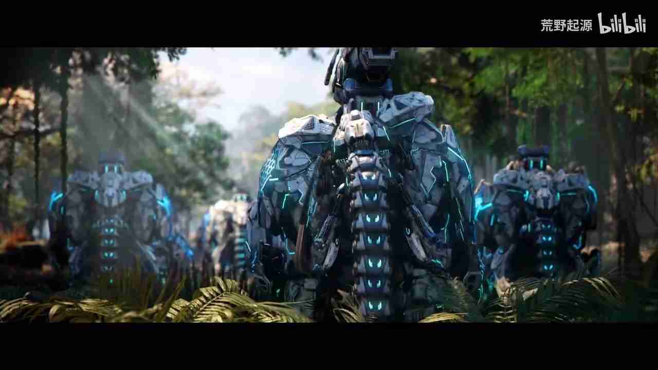 腾讯《荒野起源》实机演示：大战机械兽 画面优秀