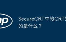 SecureCRT中的CRT指的是什么？