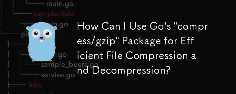 如何使用Go的「compress/gzip」套件進行高效率的檔案壓縮和解壓？