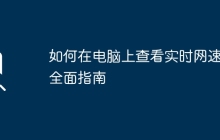 如何在电脑上查看实时网速：全面指南