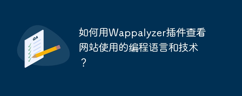 如何用Wappalyzer插件查看网站使用的编程语言和技术？ - 小浪资源网