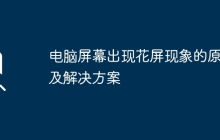 电脑屏幕出现花屏现象的原因及解决方案