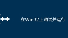 Win32에서 디버그 및 실행