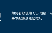 如何有效使用 CD 电脑：从基本配置到高级技巧