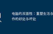 电脑的双面性：重塑生活与工作的好处与坏处