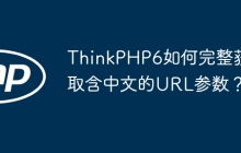 ThinkPHP6如何完整获取含中文的URL参数?