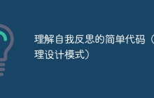 理解自我反思的简单代码（代理设计模式）