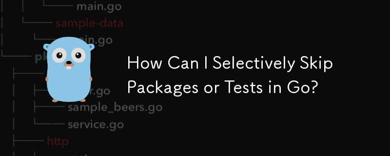 How Can I Selectively Skip Packages or Tests in Go?