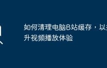 如何清理电脑B站缓存，以提升视频播放体验