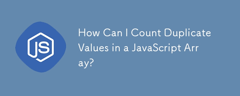 How Can I Count Duplicate Values in a JavaScript Array?