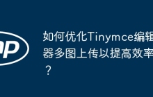 如何优化Tinymce编辑器多图上传以提高效率？