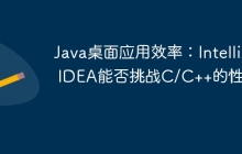 Java桌面应用效率：IntelliJ IDEA能否挑战C/C++的性能？