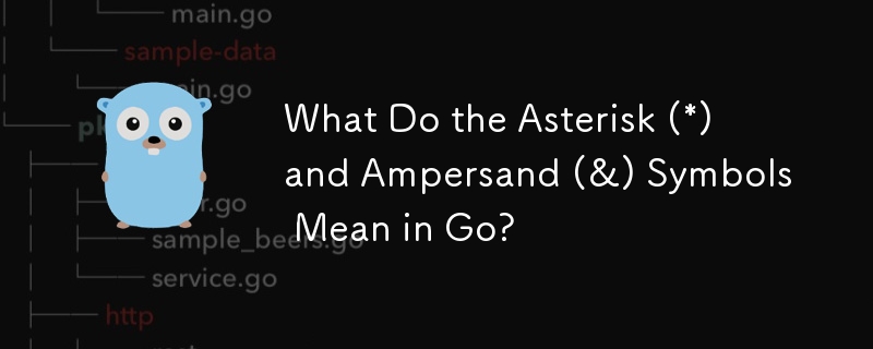 Go におけるアスタリスク (*) とアンパサンド (&) 記号は何を意味しますか?