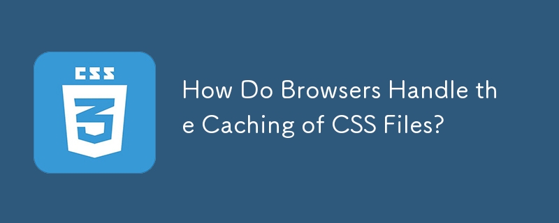 瀏覽器如何處理 CSS 檔案的快取？