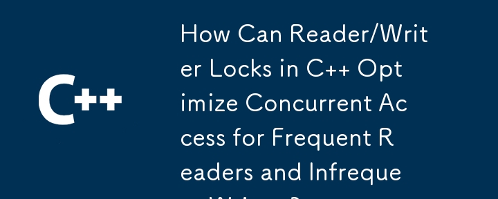 How Can Reader/Writer Locks in C   Optimize Concurrent Access for Frequent Readers and Infrequent Writers?