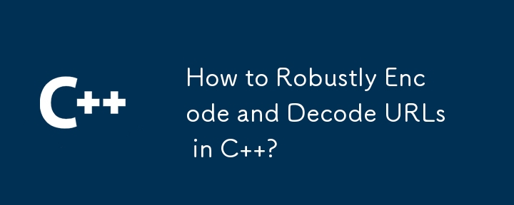 How to Robustly Encode and Decode URLs in C  ?