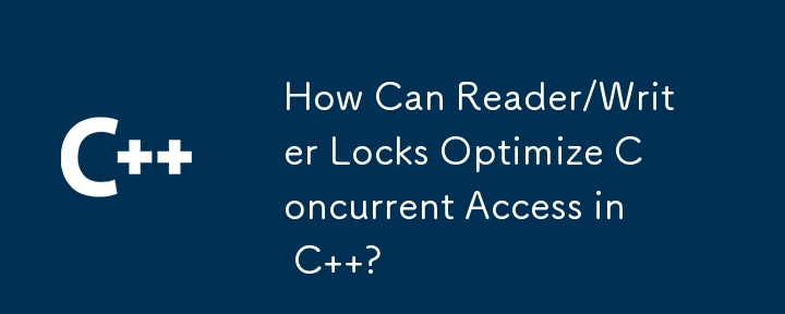 How Can Reader/Writer Locks Optimize Concurrent Access in C  ?