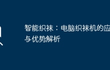 智能织袜:电脑织袜机的应用与优势解析