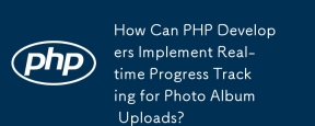 How Can PHP Developers Implement Real-time Progress Tracking for Photo Album Uploads?