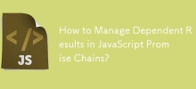 How to Manage Dependent Results in JavaScript Promise Chains?