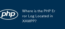 XAMPP에서 PHP 오류 로그는 어디에 있습니까?