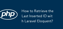 Laravel Eloquent를 사용하여 마지막으로 삽입된 ID를 검색하는 방법은 무엇입니까?
