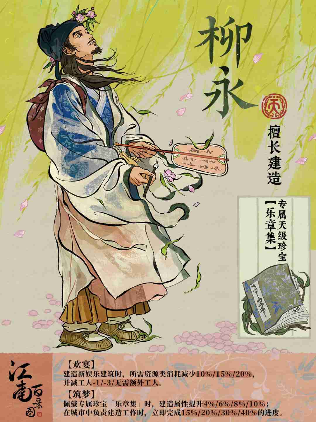 《江南百景图》柳永介绍