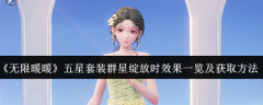 《无限暖暖》五星套装群星绽放时效果一览及获取方法