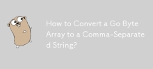 How to Convert a Go Byte Array to a Comma-Separated String?