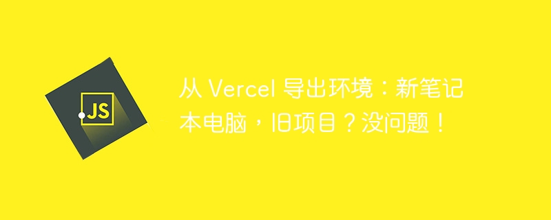 从 Vercel 导出环境：新笔记本电脑，旧项目？没问题！ - 小浪资源网